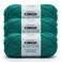 Caron All Day Cotton 3 Pack of 173 Yards352 oz Jungle Aqua 100 Mercerized Cotton Yarn