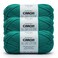 Caron All Day Cotton 3 Pack of 173 Yards352 oz Jungle Aqua 100 Mercerized Cotton Yarn