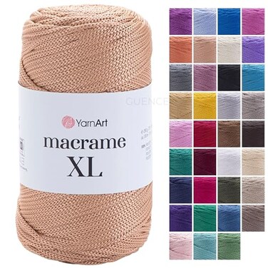 YarnArt Macrame Cord Strong Versatile Macrame Yarn for Knitting Crochet DIY Crafts 100 Polyester 250g 130m Perfect for Wall Hangings Bags Home Decor More 131 XL