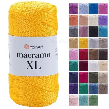 YarnArt Macrame Cord Strong Versatile Macrame Yarn for Knitting Crochet DIY Crafts 100 Polyester 90g 130m Perfect for Wall Hangings Bags Home Decor More 142 XL