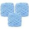 JOYTAG Chunky Velvet Chenille Yarn for Crocheting Velvet Fluffy Plush Thick Bulky Chunky Chenille Velvet Soft Baby Blanket Yarn for Crocheting Hand Knitting 3 100gSky Blue