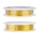 BENECREAT 22 Gauge Craft Jewelry Wire Gold Wire Copper Wire Tarnish Resistant for Beading Jewelry Making 66 Feet22 Yard