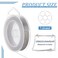 BENECREAT 394Feet 001inch 03mm 7Strand LightGrey Bead String Wire Nylon Coated Stainless Steel Wire for Necklace Bracelet Beading Craft Work