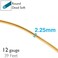 The Beadsmith Anodized Aluminum Wire 12 Gauge 39 feet Light Gold Color Bendable Craft Wire Used to Jewelry Making Wire Wrapping Sculpting Floral Modeling and Other DIY Arts Crafts