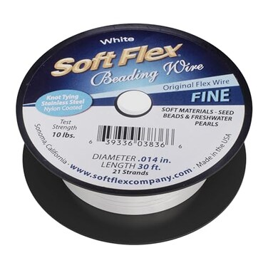 Soft Flex 21 Strand Beading Wire Fine 014 Diameter 30 Feet Design Wire