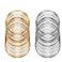 Oubaka 200Pcs Jewelry Beading Wire for Jewelry MakingBracelet DIY Jewelry Craft Wire Memory Wire Cuff for Jewelry DIY White KGold06 mm Thickness6 cm in Diameter