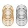 Oubaka 200Pcs Jewelry Beading Wire for Jewelry MakingBracelet DIY Jewelry Craft Wire Memory Wire Cuff for Jewelry DIY White KGold06 mm Thickness6 cm in Diameter