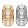 Oubaka 200Pcs Jewelry Beading Wire for Jewelry MakingBracelet DIY Jewelry Craft Wire Memory Wire Cuff for Jewelry DIY White KGold06 mm Thickness6 cm in Diameter