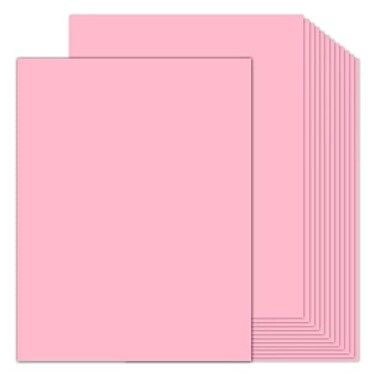 Goefun 100 Sheets Pink Cardstock 85 x 11 Thick Paper 80lb Card Stock Printer Paper for Arts Crafts Presentations Stationary Printing