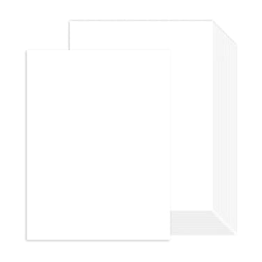Goefun 100 Sheets White Cardstock 85 x 11 Certificate Paper White Card Stock Printer Paper for Invitations Menus Wedding DIY Cards