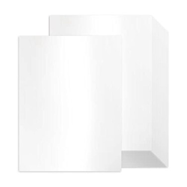 Goefun 100 Sheets White Shimmer Cardstock 85 x 11 Certificate Paper 80lb Pearlescent Paper for Invitations Certificates Crafts DIY Cards