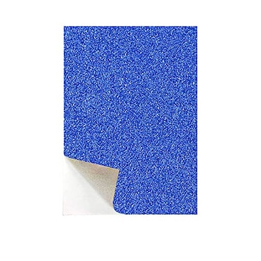 OLIREXD 20 Sheets of SelfAdhesive Sparkle Shinny Craft Sheets Rainbow Sparkly Glitter Cardstock Paper in A4 Size for DIY Craft Projects Card Making Party Decoration Royal Blue