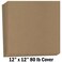 Hamilco Brown Colored Kraft Cardstock Scrapbook Paper 12x12 Heavy Weight 80 lb Cover 25 Pack