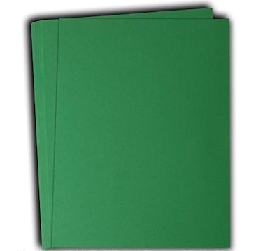 Hamilco Colored Cardstock Scrapbook Paper 85 x 11 Brilliant Green Color Card Stock Paper 50 Pack
