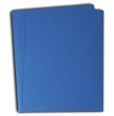 Hamilco Colored Cardstock Scrapbook Paper 85 x 11 Cobalt Blue Color Card Stock Paper 50 Pack