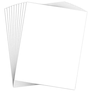 Goefun Heavy Weight 110lb Cover Cardstock White Certificate paper 24 Pack White Card Stock 85x11 for Cards Making Office Printing Paper Crafting