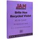 JAM Paper JAM PAPER Colored 65lb Cardstock 85 x 11 Coverstock 176 gsm Violet Recycled 50 SheetsPack
