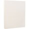 JAM Paper JAM PAPER Strathmore 88lb Cardstock 85 x 11 Coverstock 237 gsm Natural White Laid 25 cotton 50 SheetsPack