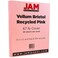 JAM Paper JAM PAPER Vellum Bristol 65lb Cardstock 85 x 11 Coverstock 147 gsm Pink 50 SheetsPack