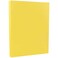 JAM Paper JAM PAPER Vellum Bristol 65lb Cardstock 85 x 11 Coverstock 147 gsm Yellow 50 SheetsPack