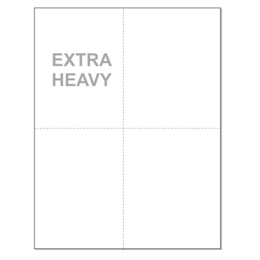NextDayLabels 812 x 11 Laser and Inkjet Printer Postcards 4 up Per Page 414 x 512 Each Card After Perf 250 Sheets 1000 Cards WHITE EXTRA HEAVY