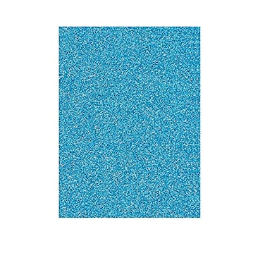 OLIREXD Sky Blue Glitter Cardstock Pack of 20 A4 Size 250gsm Heavy Weight Sparkle Shinny Craft Sheets for Handcraft Scrapbook DIY Project Party Decorations