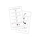 Boutique Marketing PressOn Nail Application Instructions Cards 50 Pack 2x35 inch Business Card Size DIY PressOn Nail Kit Marble with Rosey Gold Design