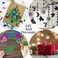Sonjade Glitter Cardstock Paper NoShed Shimmer Glitter Papers Cut Craft and DIY Projects Card stock Sparkly Paper for Card Making 827 x 1169 Inch A4 Size 10 Sheets Dark Red