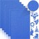 Twavang 24 Sheets Blue Glitter Cardstock Paper A4 Premium Sparkly Paper for Scrapbook DIY Projects Party Decoration Gift Box Wrapping 250GSM92lb