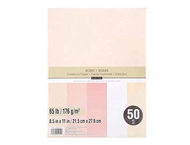 Recollections Cardstock Paper 8 12 X 11 Roses 50 Sheets