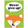 Creative Teaching Press Never give up Woodland Friends Inspire U Poster CTP 8696