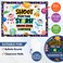 Decorably 62 Pcs Cutouts Inspirational Outer Space Bulletin Board Decorations with Borders GlossLaminated Cardstock for Classroom Decor School Hallways Education Centers Homeschool