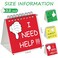 Harloon 48 Pcs I Need Help Mini Flip Chart Signs Self Assessment Cards Behavior Management Classroom Tools for Kids Teachers Classroom School Behavior Educational and Learning Activities Supplies