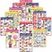 Yisong 13 Pcs English Phonics Poster Language Charts Learning Vowels Posters Alphabet Bulletin Board Set Wall Decoration 16 x 11 Inch