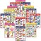 Yisong 13 Pcs English Phonics Poster Language Charts Learning Vowels Posters Alphabet Bulletin Board Set Wall Decoration 16 x 11 Inch