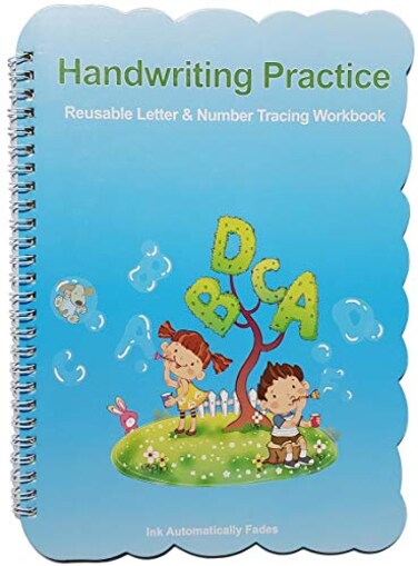 SUPREMETECH Handwriting Practice Reusable Letter and Number Tracing Workbook