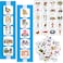 Geyee 133 Pieces Visual Schedule Cards Daily Routine Home Chore Chart Autism Learning Materials Wall Kids Planner With 6 Blue Background Cards 139 Hook and Loop Dots for Home School Education