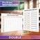 Scribbledo 2 Pack Dry Erase Multiplication Chart Whiteboard 9 x 12 Multiplication Table l Double Sided Times Table Math Manipulatives White Board for Kids Students Classroom and Home Mini Whiteboard L