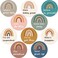 Wiooffen 50pcs Positive Sayings Accents Boho Rainbow Motivational Classroom Cutouts Decors Growth Mindset Chips Inspirational Quotes Bulletin Board Class Door Decorations