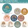 Wiooffen 50pcs Positive Sayings Accents Boho Rainbow Motivational Classroom Cutouts Decors Growth Mindset Chips Inspirational Quotes Bulletin Board Class Door Decorations