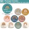 Wiooffen 50pcs Positive Sayings Accents Boho Rainbow Motivational Classroom Cutouts Decors Growth Mindset Chips Inspirational Quotes Bulletin Board Class Door Decorations