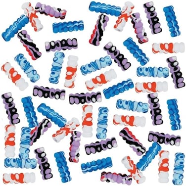 Fun Express Bulk Foam Pencil Grips 48 Pack Classroom Teacher Handouts and Writing Supplies for Kids