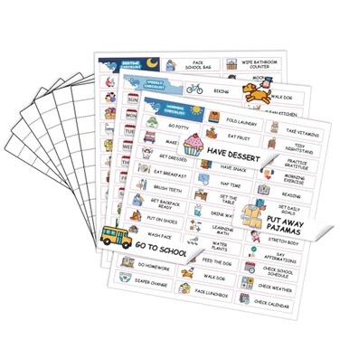 Boxveria Chore Stickers for Kids Chore Chart Routine Chart