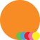 CLEVER SIGNS 30 Pcs 4 Vinyl Dots for Classroom and Kindergarten Perfect for Floor Marking School Games and Teaching Removable Floor Stickers for Classroom Line Up Spots for Classroom FloorORANGE