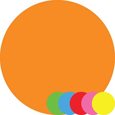 CLEVER SIGNS 30 Pcs 4 Vinyl Dots for Classroom and Kindergarten Perfect for Floor Marking School Games and Teaching Removable Floor Stickers for Classroom Line Up Spots for Classroom FloorORANGE