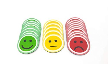 Tienda LEAN Smiley Magnetic Pack 25 10 Green 10 Red 5 Yellow 2