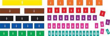 Teacher Created Resources Fraction Tiles Magnetic Accents 77245