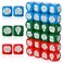 CHENGU 24pcs Reading Comprehension Cubes 3 Colored Language Reading Manipulatives Learning Cube Question Dice Tools for Elementary School Classroom Kids Teacher Teaching Supplies