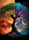 A8MENX0 Diamond Painting Kits for Adults Beginners Tree of Life 5D DIY Gem Art Kit with Full Drill Round Beads 12x16 Inch