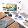 ArtSkills Diamond Painting Kit Diamond Art on Framed Canvas with Gem Storage Case and Accessory Kit Waterfall 3 Stretched Canvas Panels 14 x 7 Each